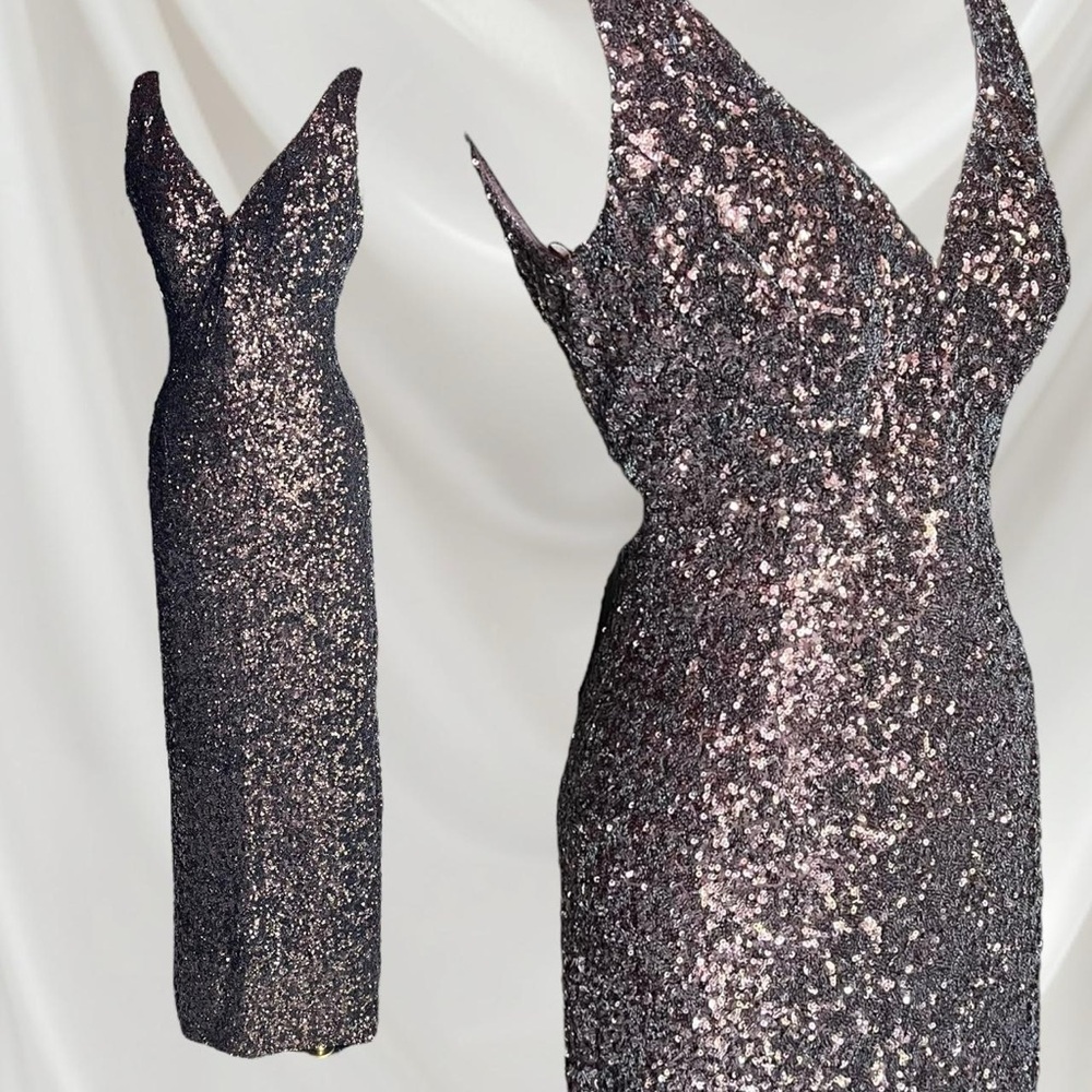 Vicky Tiel | Sequin Prom Dress